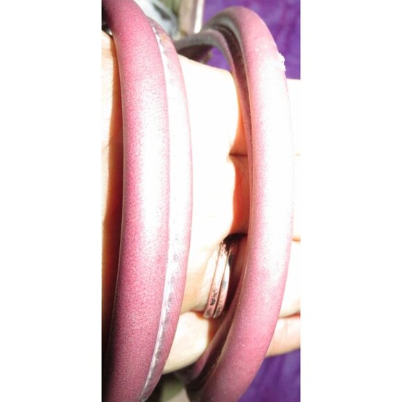 Coach 2004 Limited Edition Straw & Pink Suede Leather Top Handle Tote Satchel - Picture 8 of 11